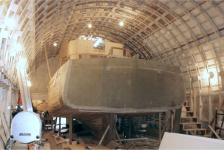 664: Bernard Mulrooney's new boat under construction in Placentia. (2004)